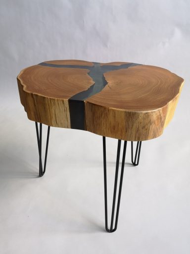 Suarwood gespalten mit grey Purple Resin