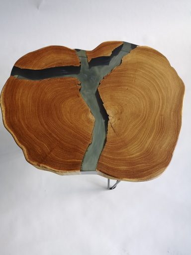 Suarwood gespalten mit grey Purple Resin